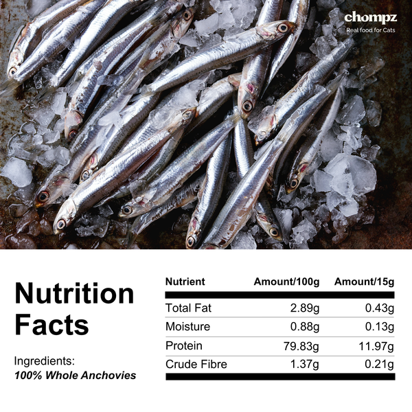 Freeze Dried Anchovy Treats for Cats