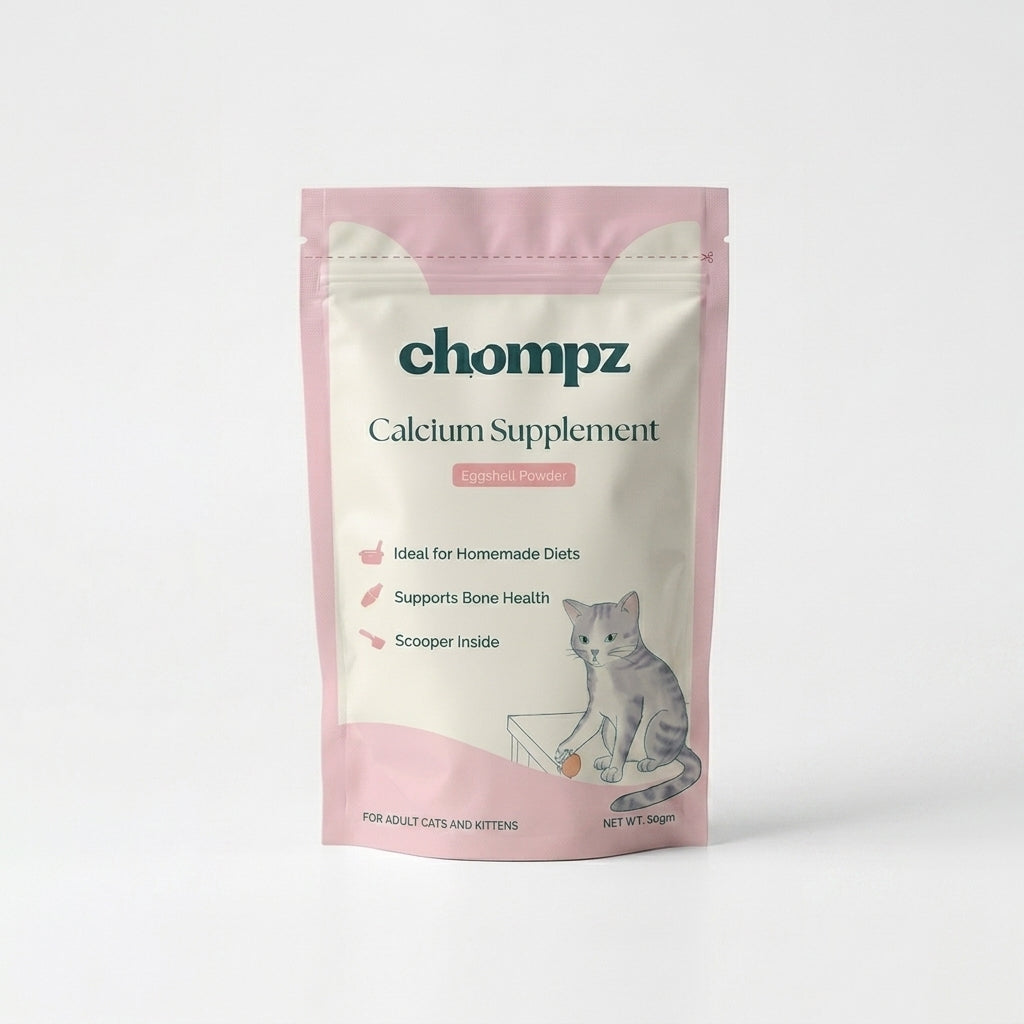 Pure Calcium Eggshell Supplement Powder for Cats
