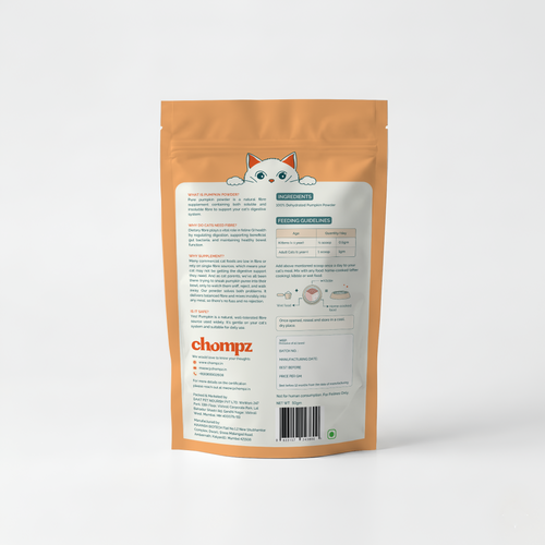 Digestive Support Pumpkin Supplement Powder for Cats