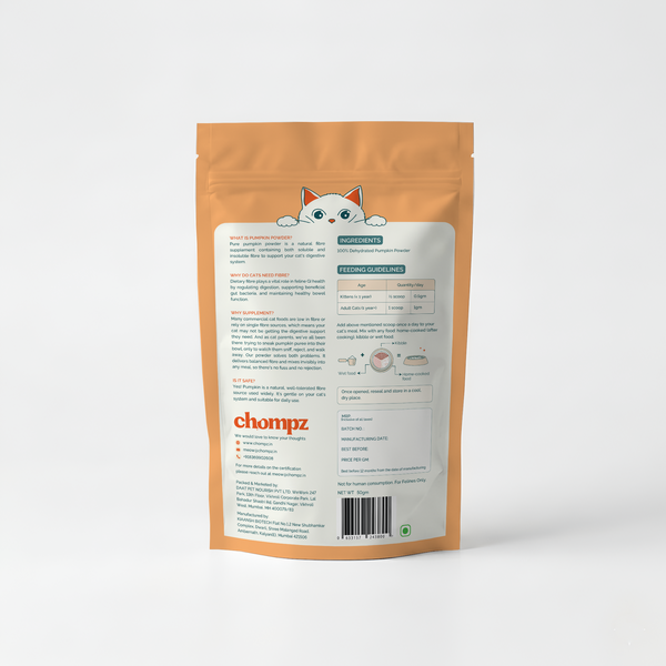 Digestive Support Pumpkin Supplement Powder for Cats