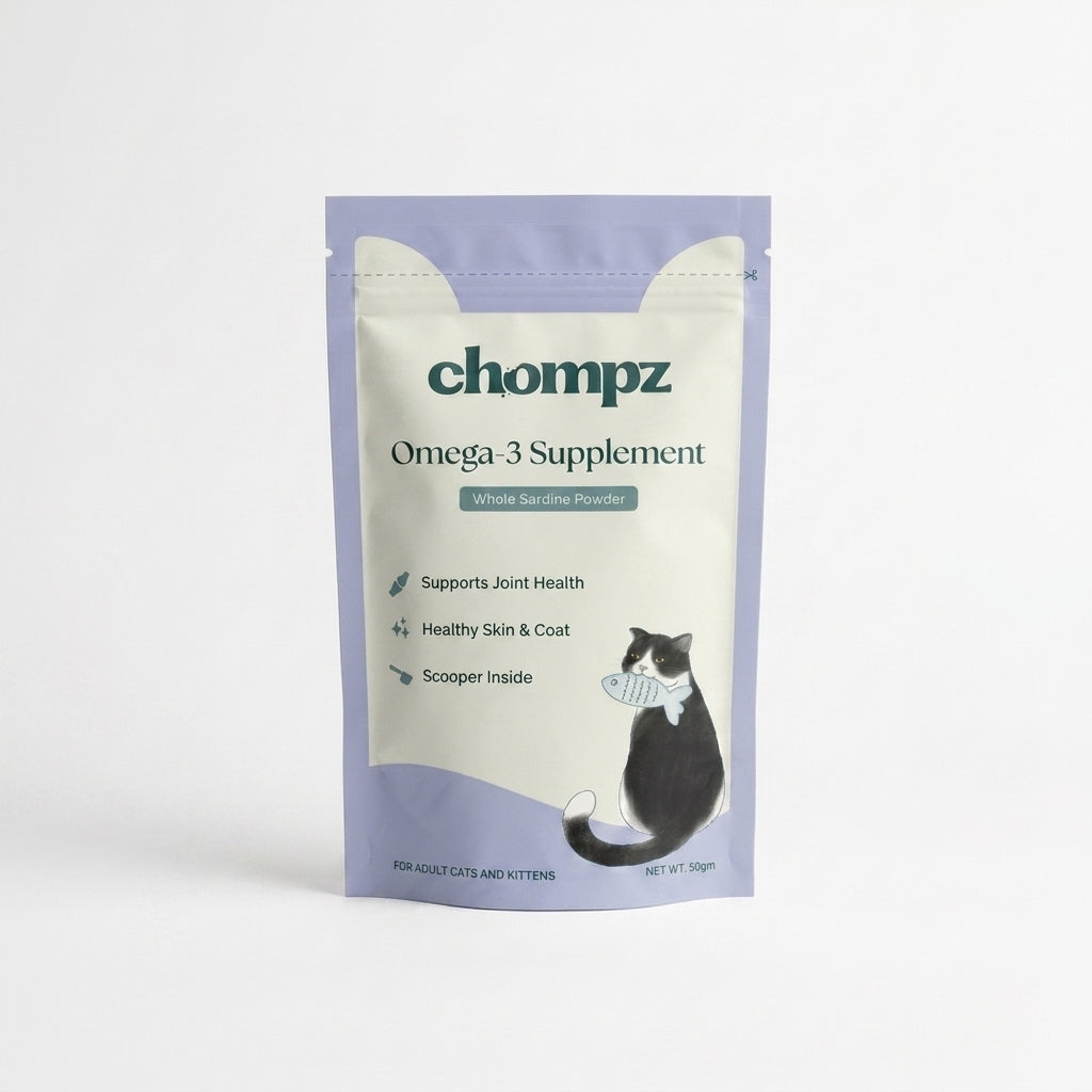 Coat & Joint Support Sardine Omega-3 Powder for Cats