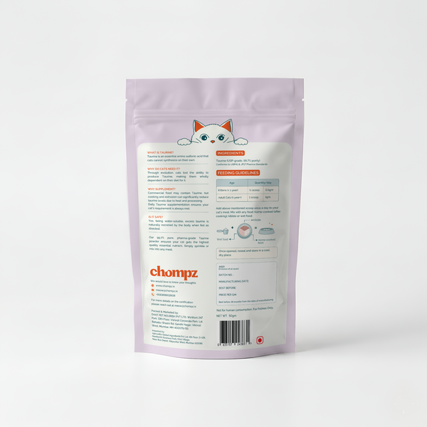Heart & Vision Taurine Supplement Powder for Cats